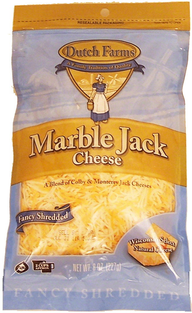 Dutch Farms Marble Jack colby & monterey jack cheeses, fancy shredded Full-Size Picture